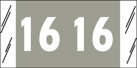 Year Label, Year Tab, Color Coded Year Label, End Tab Year Label