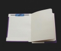 Right-Hand Pocket Folder with Inner Folder and Fastener, Letter Size, 14 Pt, Item FI453