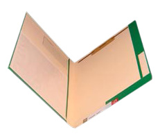 Kolor-Lok™ Left Hand Pocket Folder with Fastener in Position 1